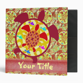 Turtle Within Turtle Customizable 2" Art Binder