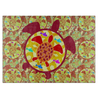 Turtle Within Turtle Glass Cutting Boards