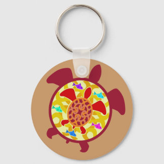 Turtle Within Turtle Keychain