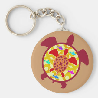 Turtle Within Turtle Keychain