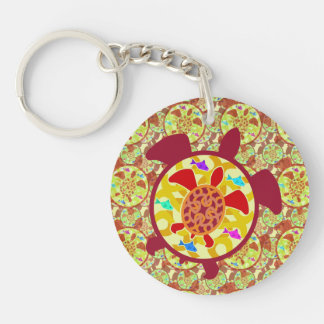 Turtle Within Turtle Keychain