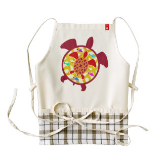 Turtle Within Turtle Zazzle HEART Apron