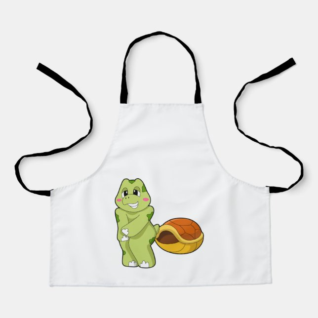 Turtle without Shell Shy.PNG Apron (Front)