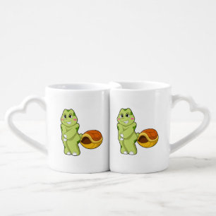 Turtle without Shell Shy.PNG Coffee Mug Set
