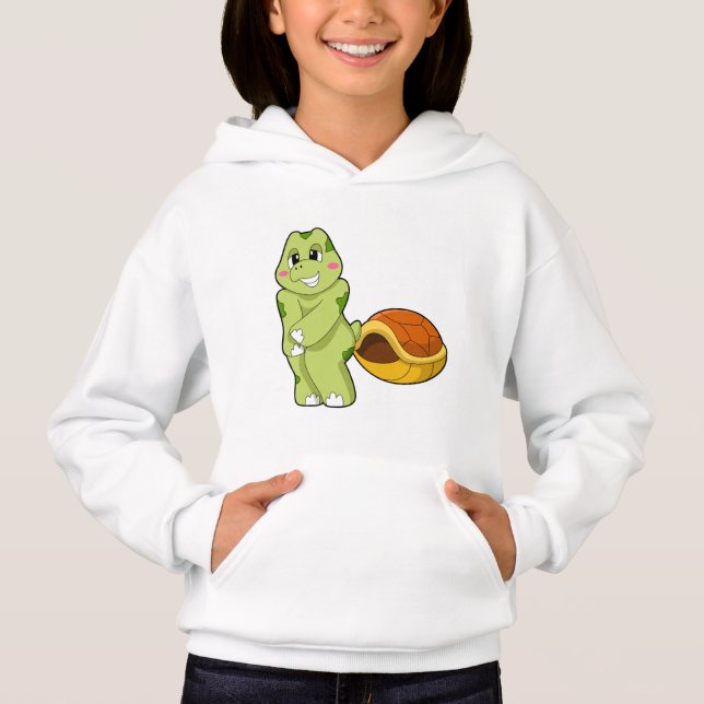 Turtle without Shell Shy.PNG Hoodie (Front)