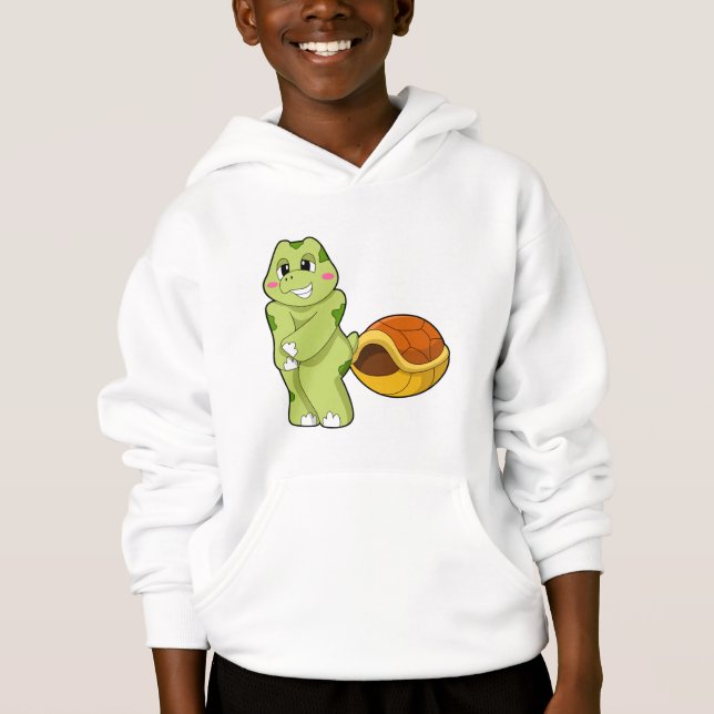 Turtle without Shell Shy.PNG Hoodie (Front)