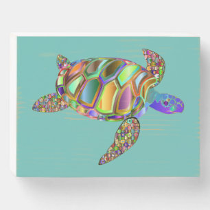 Turtle Wood Box Sign