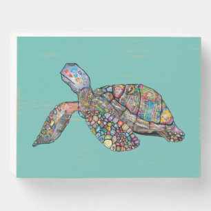 Turtle Wood Box Sign