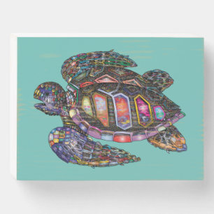 Turtle Wood Box Sign