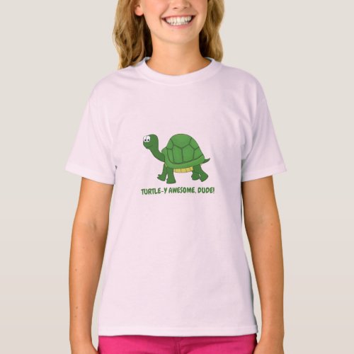 Turtle_y Awesome Dude Turtle T_Shirt