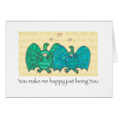 Turtlebats In Love card (Front Horizontal)
