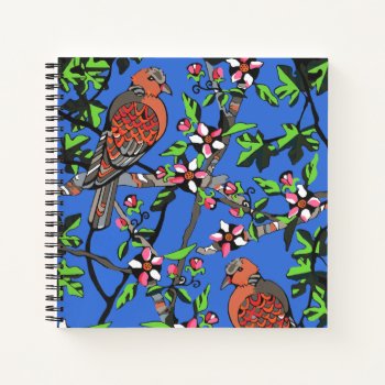 Turtledoves With Apple Blossoms Sketchbook Notebook by judynd at Zazzle