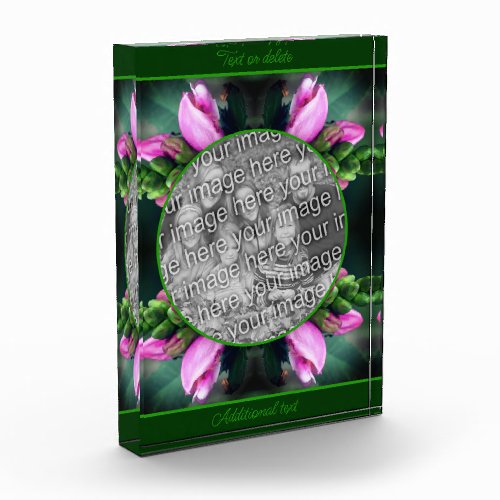 Turtlehead Flower Frame Create Your Own  Photo Block