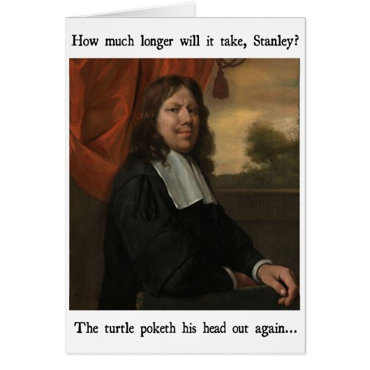 Turtlehead Funny Card (Front)