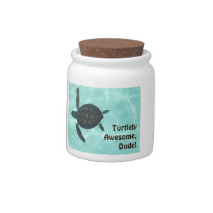 Turtlely Awesome, Dude! Candy Jar
