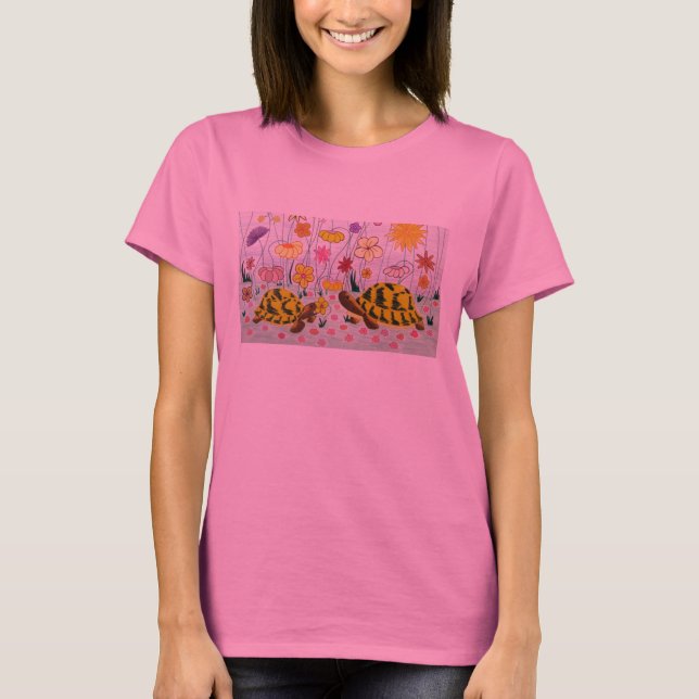 Turtles and Flowers T-Shirt (Front)