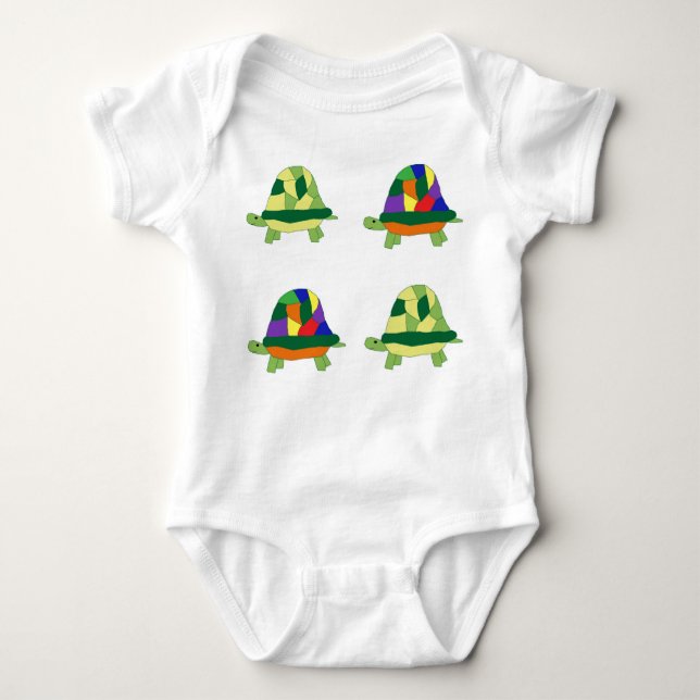 Turtles apparel baby bodysuit (Front)