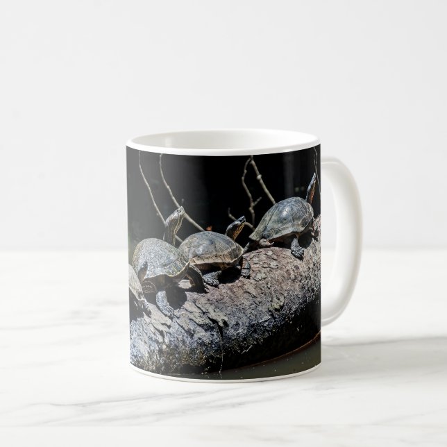 Turtles at Tortuguero National Park - Costa Rica Coffee Mug (Front Right)