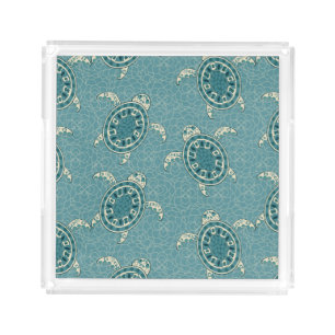 turtles background acrylic tray
