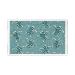 turtles background acrylic tray