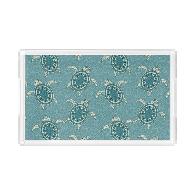 turtles background acrylic tray (Front)
