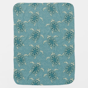 turtles background baby blanket