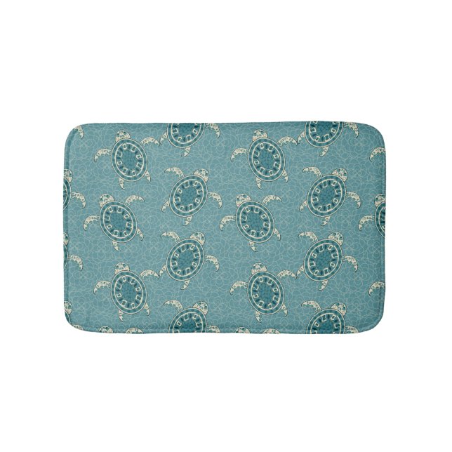 turtles background bath mat (Front)