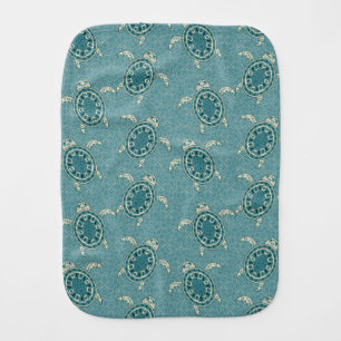 turtles background burp cloth