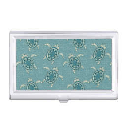 turtles background business card holder