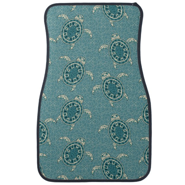 turtles background car floor mat (Front)