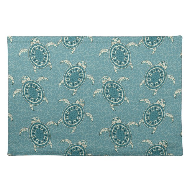 turtles background cloth placemat (Front)