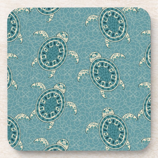 turtles background drink coaster (Front)