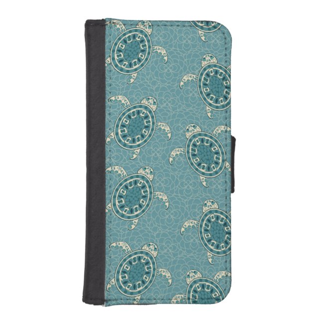 turtles background iPhone wallet case (Front)