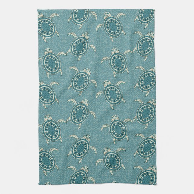 turtles background kitchen towel (Vertical)