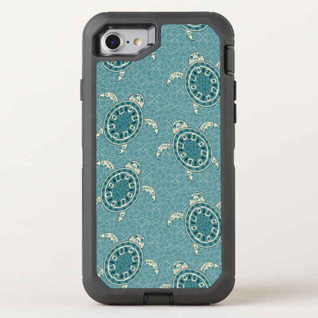 turtles background otterbox iPhone case (Back)