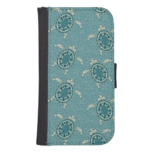 turtles background samsung galaxy wallet case (Front)