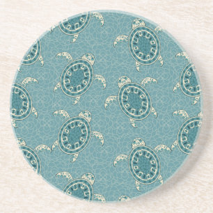 turtles background sandstone coaster
