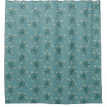 turtles background shower curtain