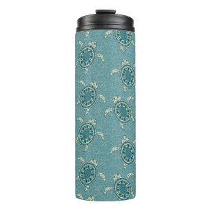 turtles background thermal tumbler