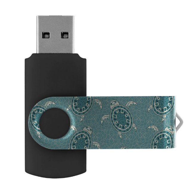 turtles background USB flash drive (Opened)