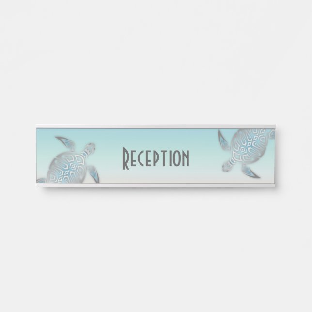 Turtles Beach Hotel Desk Name Plate (Front)