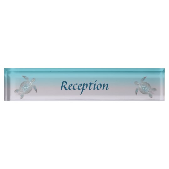 Turtles Beach Style Desk Name Plate Zazzle Com