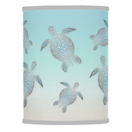 Turtles Beach Style Turquoise Nautical Modern Lamp Shade