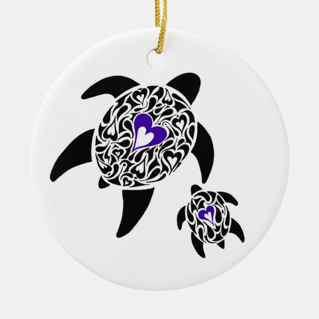 TURTLES CERAMIC ORNAMENT (Front)