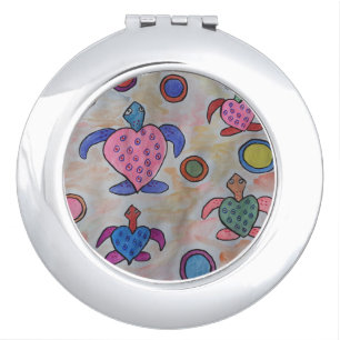 Turtles & Circles Compact Mirror