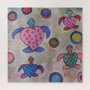 Turtles & Circles Jigsaw Puzzle
