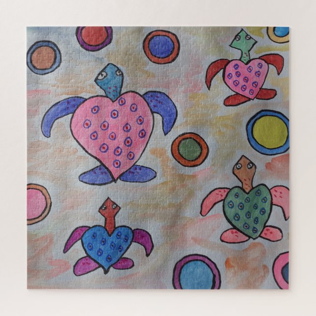Turtles & Circles Jigsaw Puzzle (Vertical)