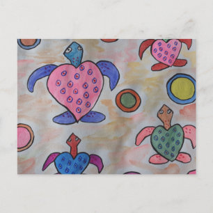 Turtles & Circles Postcard