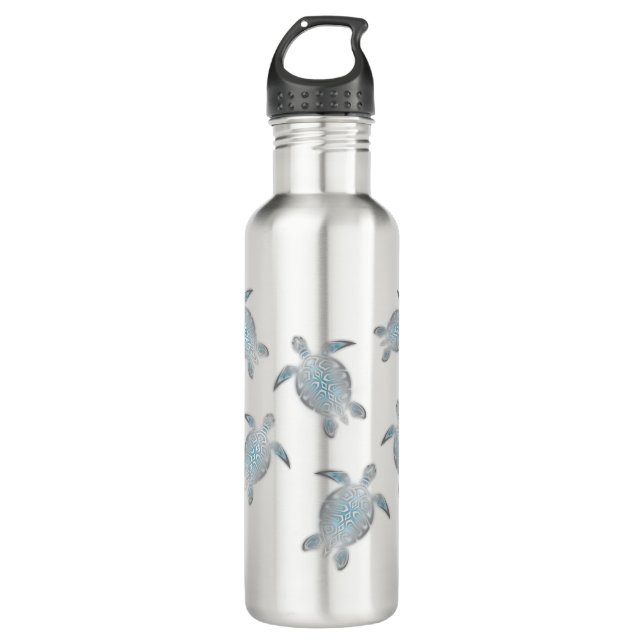 Turtles Coastal Maritime Stainless Steel Water Bottle (Front)
