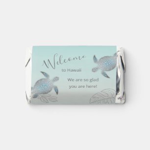 Turtles Custom Beach Wedding Welcome Hershey's Miniatures